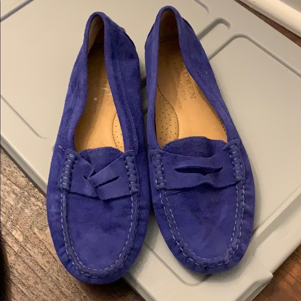 NEW Ralph Lauren blue flats size 6.5